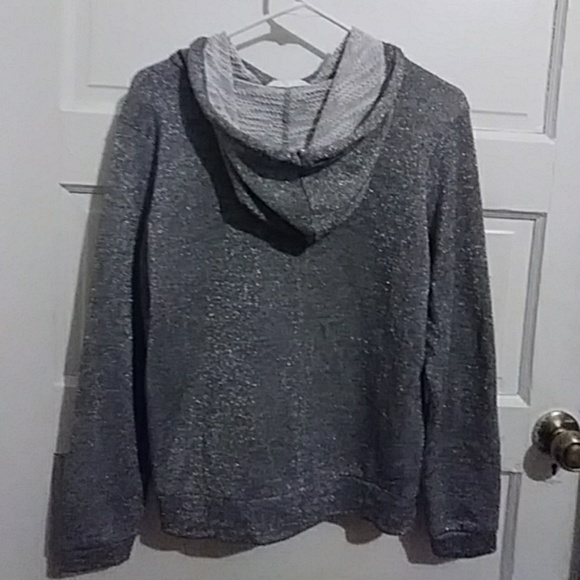 Sparkle gray H&m hoodie - Picture 3 of 3